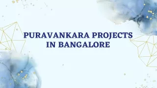 puravankara projects in bangalore