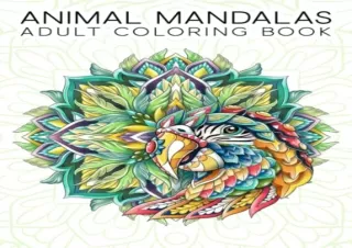 [PDF] Adult Coloring Book: Animal Mandalas Ipad