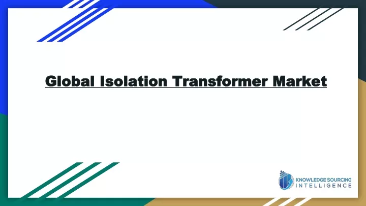 global isolation transformer market