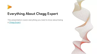 Everything About Chegg Expert