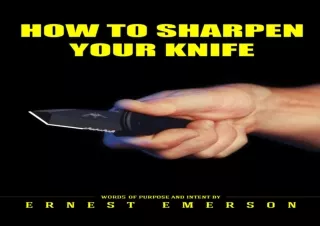 [PDF] How To Sharpen Your Knife Full