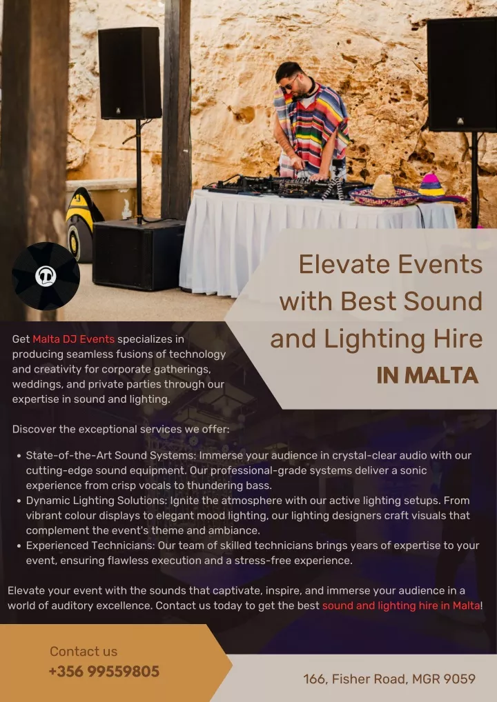 elevate events with best sound and lighting hire