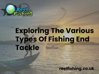 Exploring The Various Types Of Fishing End Tackle