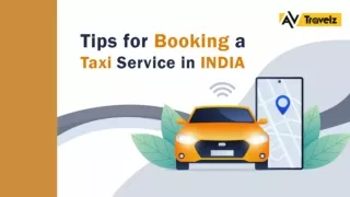 Tips For Booking A Taxi Service In India