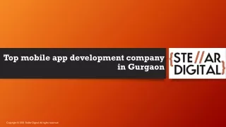 Top mobile app development company in Gurgaon