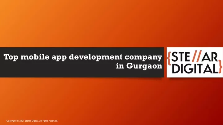 top mobile app development company in gurgaon
