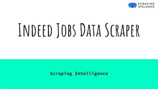 Indeed Jobs Data Scraper