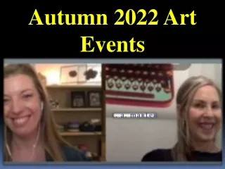 Autumn 2022 Art Events