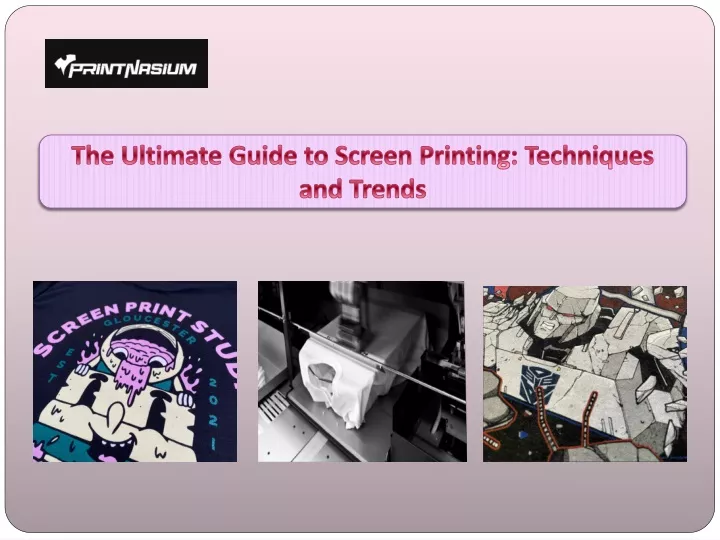 the ultimate guide to screen printing techniques