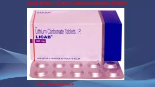 Licab Tablets (Generic Lithium Carbonate Tablets)