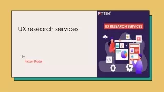 Ux research services |user experience design company - Pattem Digital