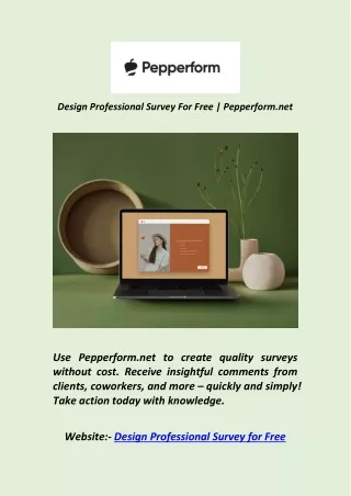 Design Professional Survey for Free