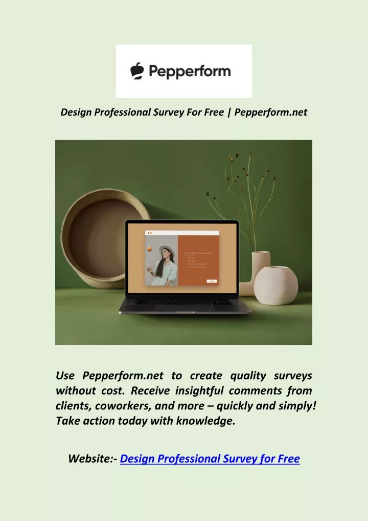 design professional survey for free pepperform net