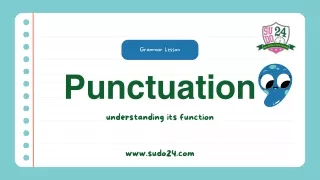 Punctuation understanding its function