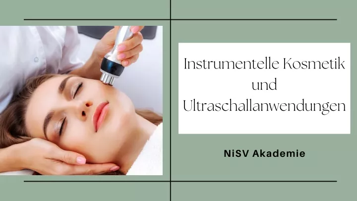 instrumentelle kosmetik und ultraschallanwendungen