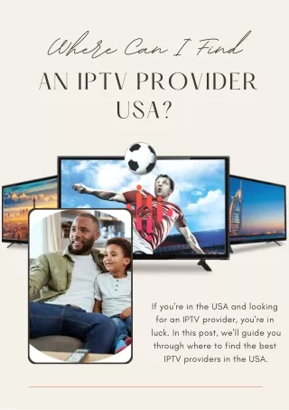 Where to Find the Best IPTV Providers in the USA
