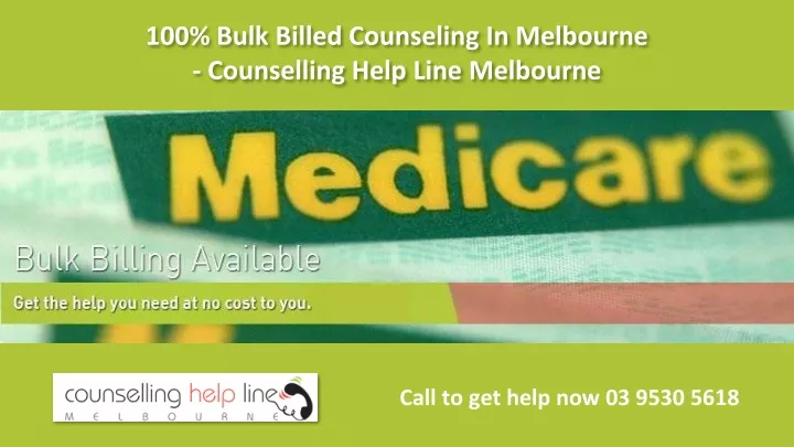 100 bulk billed counseling in melbourne