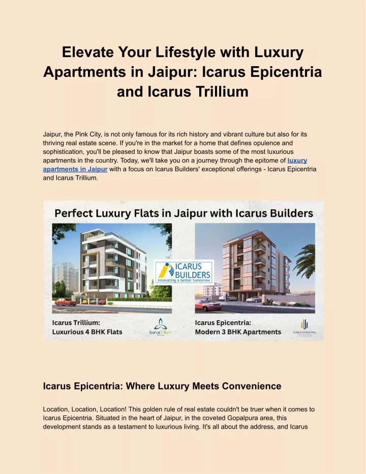 elevate your lifestyle with luxury apartments
