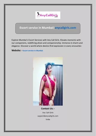 Escort service in Mumbai anycallgirls