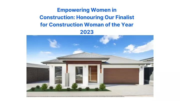empowering women in construction honouring