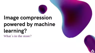 Machine learning based image compressor