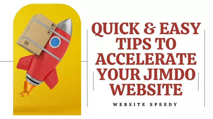 quick easy tips to accelerate your jimdo website