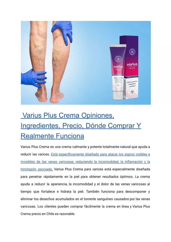 varius plus crema opiniones ingredientes precio