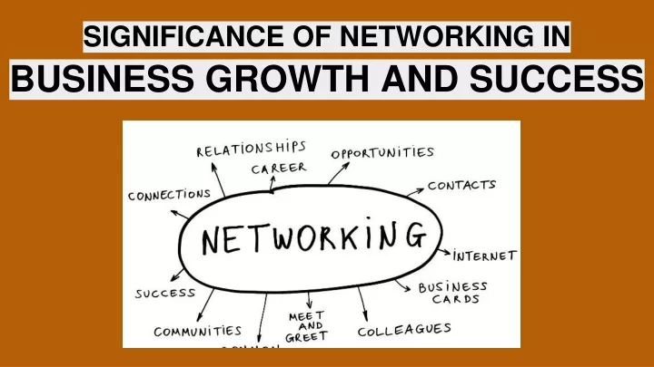 significance of networking in business growth and success
