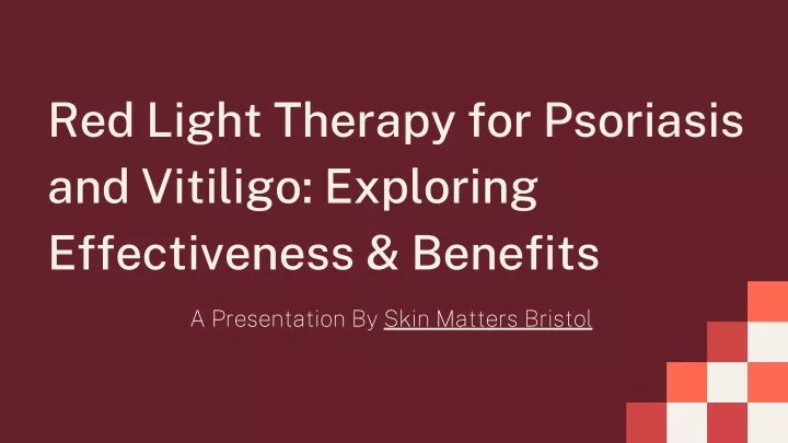 red light therapy for psoriasis and vitiligo