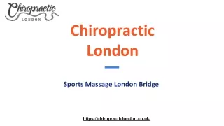 3 Reasons to Schedule a Sports Massage in London Bridge