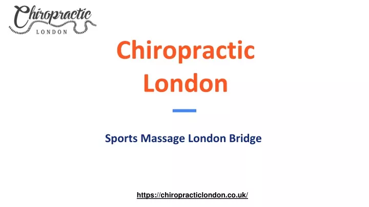 chiropractic london