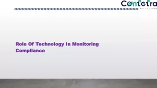 Role Of Technology In Monitoring Compliance