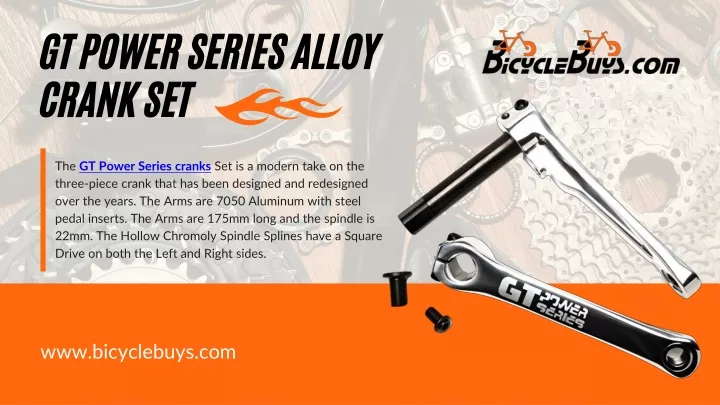 gt power series alloy crank set