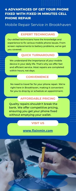 Mobile Repair Service in Brookhaven-Fixed in Minutes Cell phone Repair