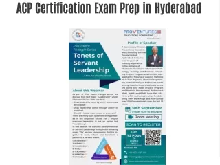 ACP Certification Exam Prep in Hyderabad