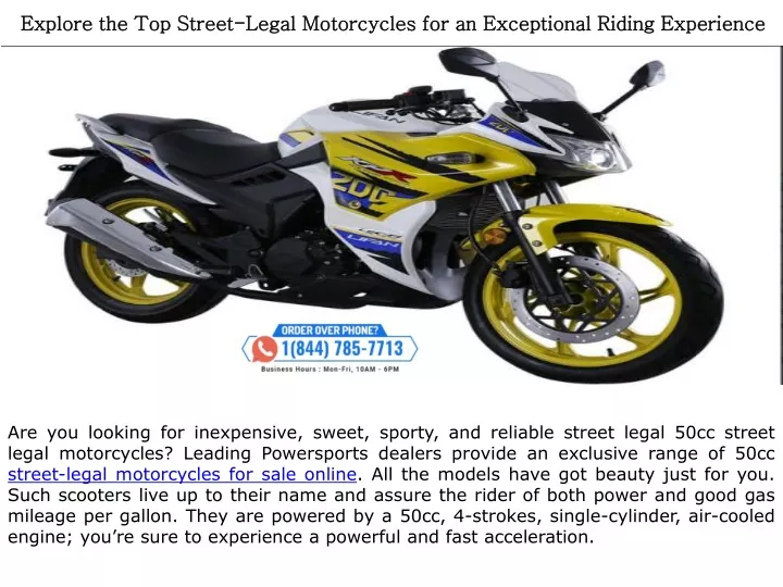 explore the top street legal motorcycles