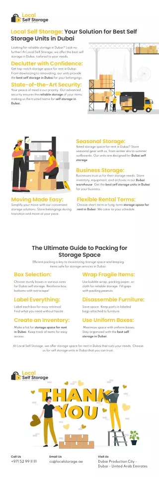 Best Self Storage Units in Dubai