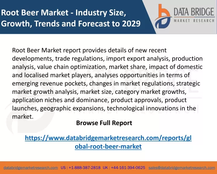 root beer market industry size growth trends