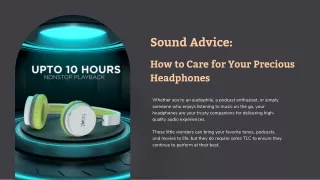 Sound Advice How to Care for Your Precious Headphones