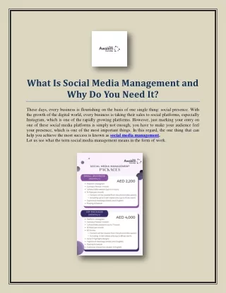 What Is Social Media Management and Why Do You Need It?