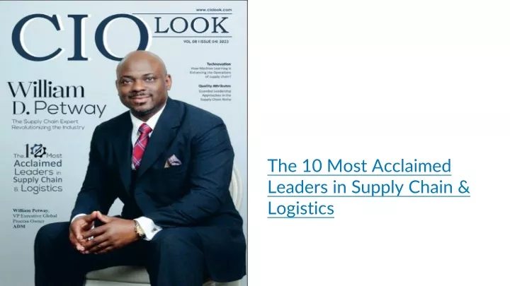 the 10 most acclaimed leaders in supply chain