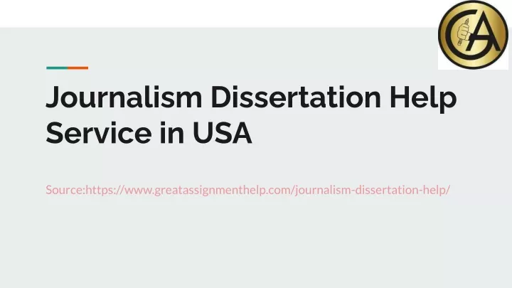 journalism dissertation help service in usa