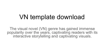 VN template download