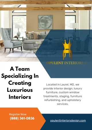 Opulent Interiors Design - Luxury Interior Decor and Home Styling