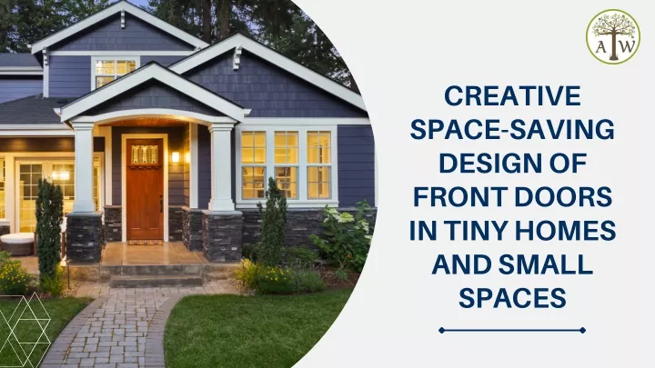 creative space saving design of front doors