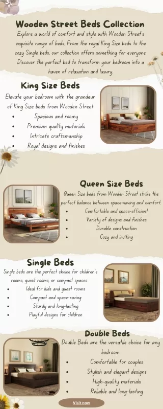 Wooden Street Beds Collection