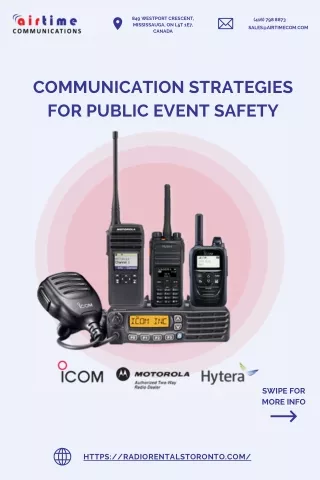 Communication Strategies for Public Event Safety