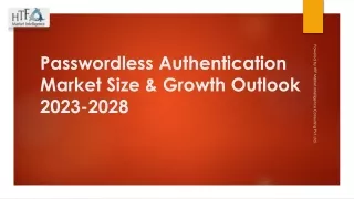Passwordless Authentication Pdf