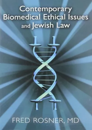 PDF_ Contemporary Biomedical Ethical Issues and Jewish Law