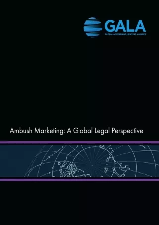 Read ebook [PDF] Ambush Marketing: A Global Legal Perspective